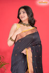 ASSAM COTTON OFF BLACK