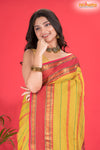KOVAI KORA COTTON PURPLE YELLOW