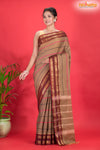 KOVAI KORA COTTON PURPLE GOLDEN BROWN