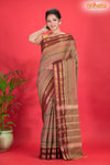 KOVAI KORA COTTON PURPLE GOLDEN BROWN