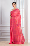 Hand Embroidery Stitch Pink Red