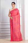 Hand Embroidery Stitch Pink Red