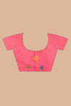 Hand Embroidery Stitch Pink Red