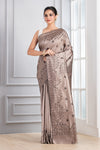 Hand Embroidery Stitch Pink Silver Gold
