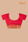 Kanjivaram Pure Silk White Red