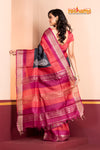PURE PRINTED TUSSAR SILK BLACK