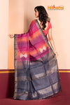 PURE PRINTED TUSSAR SILK PINK