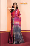 PURE PRINTED TUSSAR SILK PINK