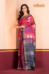 PURE PRINTED TUSSAR SILK PINK