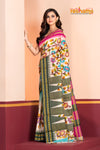 Vidarbha Pure Tussar White Kalamkari