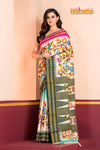 Vidarbha Pure Tussar White Kalamkari