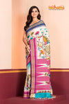 Vidarbha Pure Tussar White Kalamkari