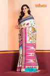 Vidarbha Pure Tussar White Kalamkari