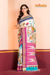Vidarbha Pure Tussar White Kalamkari