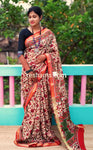 Maheshwari Zari Cotton Saree - Mixed Colour