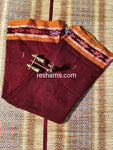 Pure Sambalpuri Cotton Saree -  Colour Red