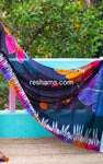 Mul Cotton Digital Print Saree – Black