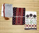 Cotton Ajrakh salwar with embroidery work in Dark Chocolate.