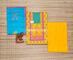 Cotton salwar with Colour Yellow & Blue