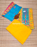 Cotton salwar with Colour Yellow & Blue