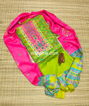 Cotton salwar with Colour Green & Pink