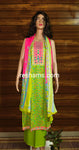 Cotton salwar with Colour Green & Pink