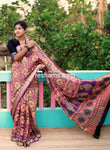 Maheshwari Zari Cotton Saree - Purple
