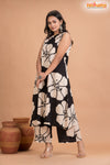 BLACK FLORAL COORD SET