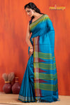 Vidarbha Pure Tussar Blue