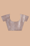Pure Tussar Silk Jamdani Grey Brown