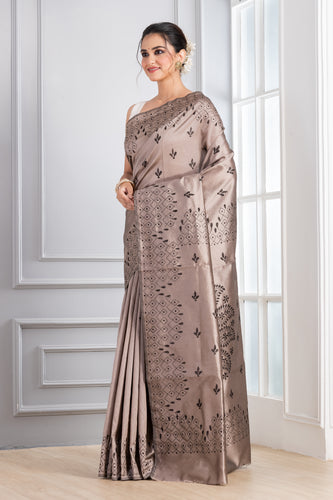 Hand Embroidery Stitch Pink Silver Gold