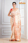 Assam Silk Red White