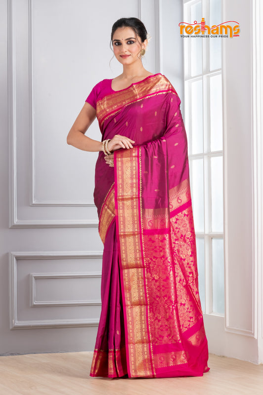 Kanjivaram Pure Silk Pink