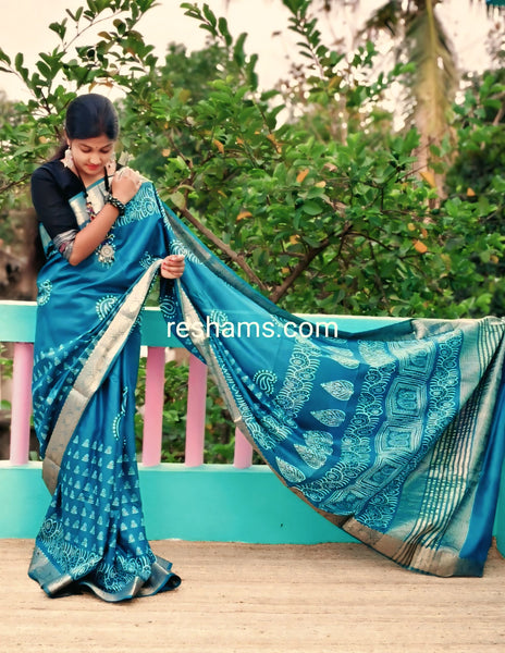 Liva Silk Saree – Blue
