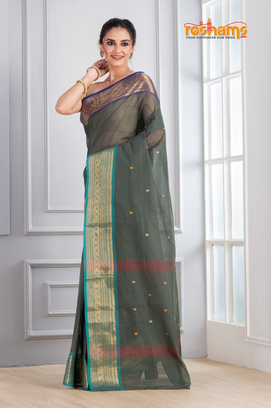 KOVAI KORA COTTON PISTA GREEN