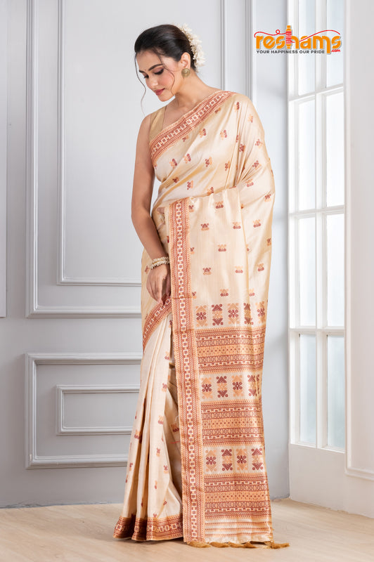 Assam Silk White Gold