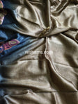 Hand Embroidered Hand Painted Kantha Stitch Mixed Saree – Woven in Pure Tussar Silk