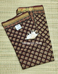 Maheshwari Zari Cotton Saree - Brown