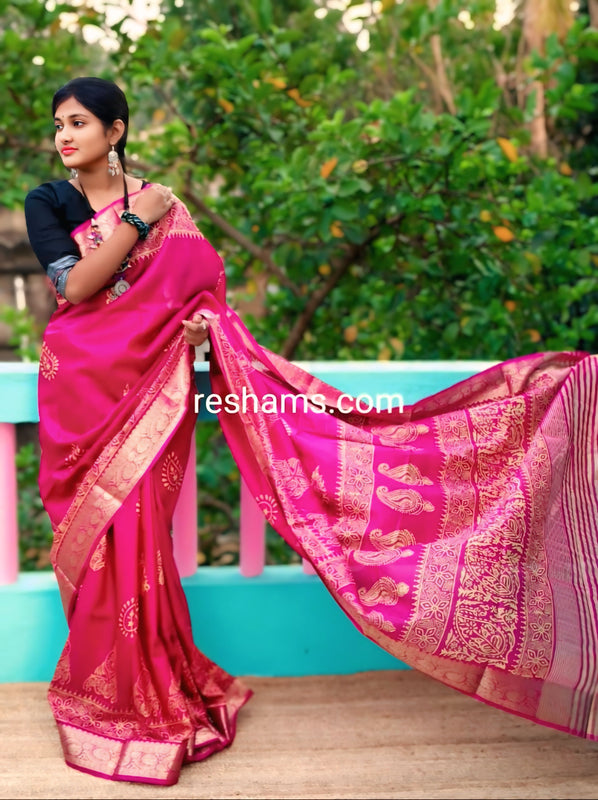 Liva Silk Saree – Red
