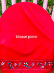 Hand Embroidered Kantha Stitch Red  Saree – Woven in Bangalore Silk (Copy)