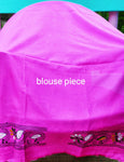 Hand Embroidered Kantha Stitch Pink Saree – Woven in Bangalore Silk