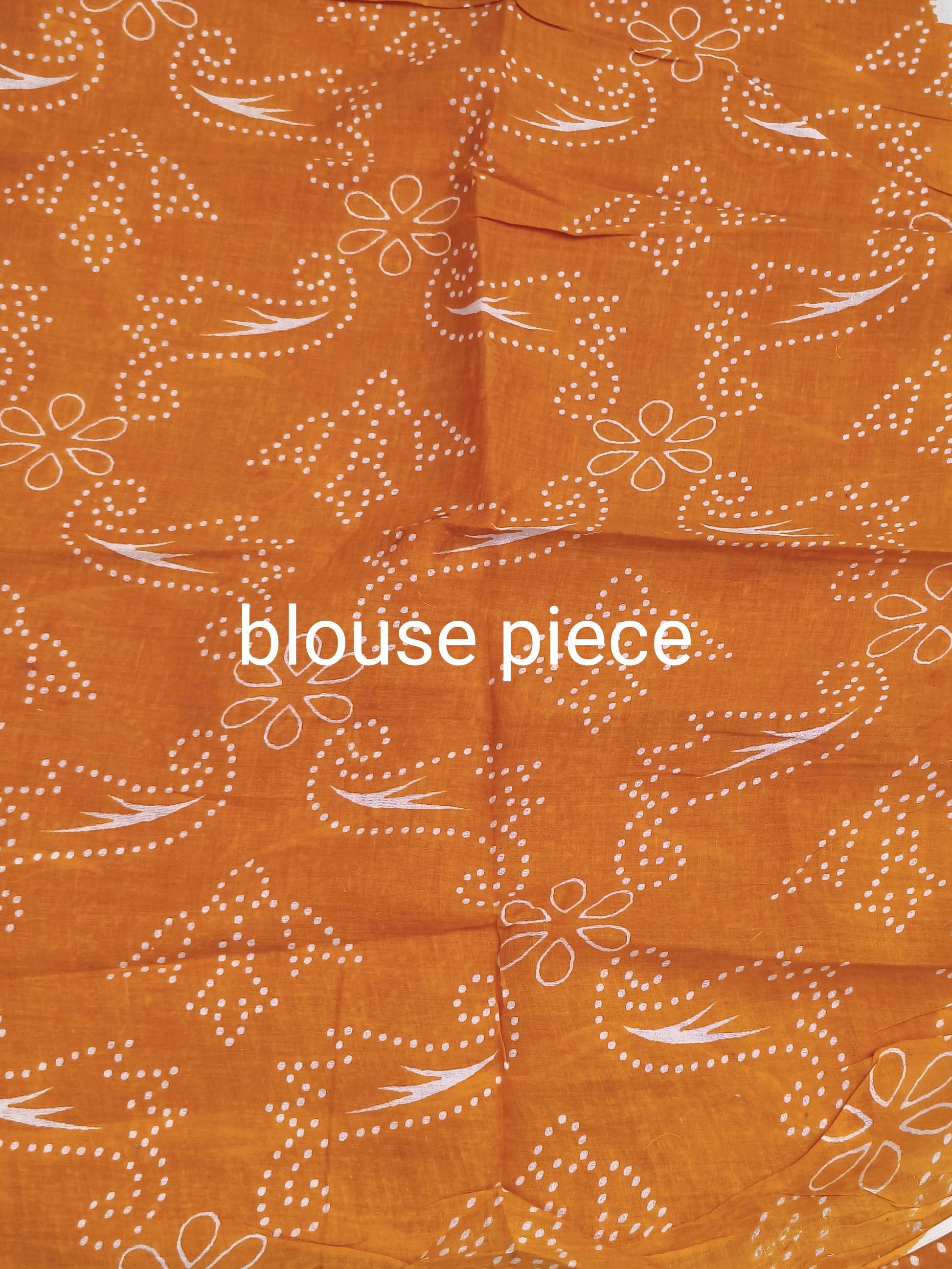 Mul Cotton with PomPom Lace – Orange