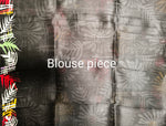 Pure Murshidabad Silk Saree – Hand Batik in Black and White Flower Pattern