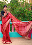 Liva Silk Saree – Shiny Red